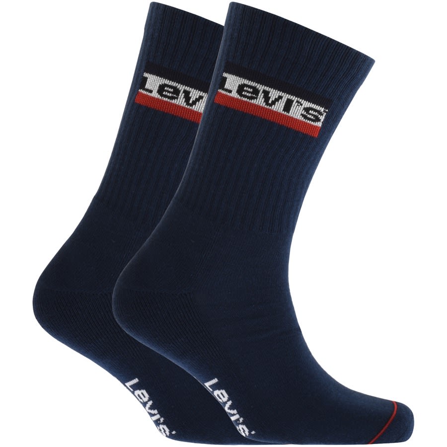 Alternative Image for ProductLevis Regular Cut 2 Pack Socks Navy1